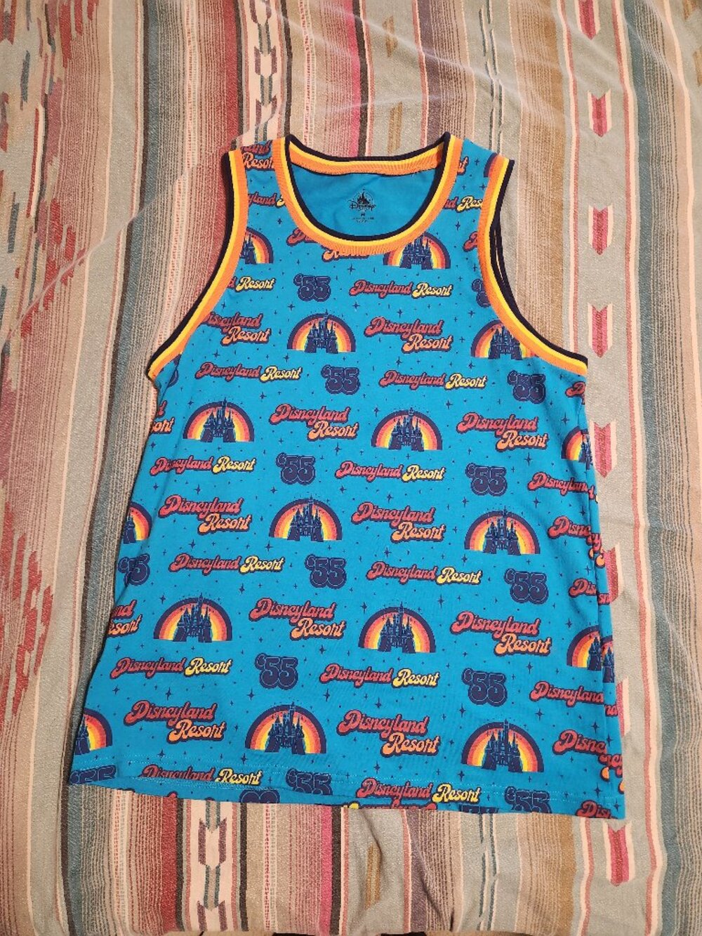 Disneyland Resort Retro Tank Top Wear it Proud Rainbow `55 Sleeveless- MEDIUM